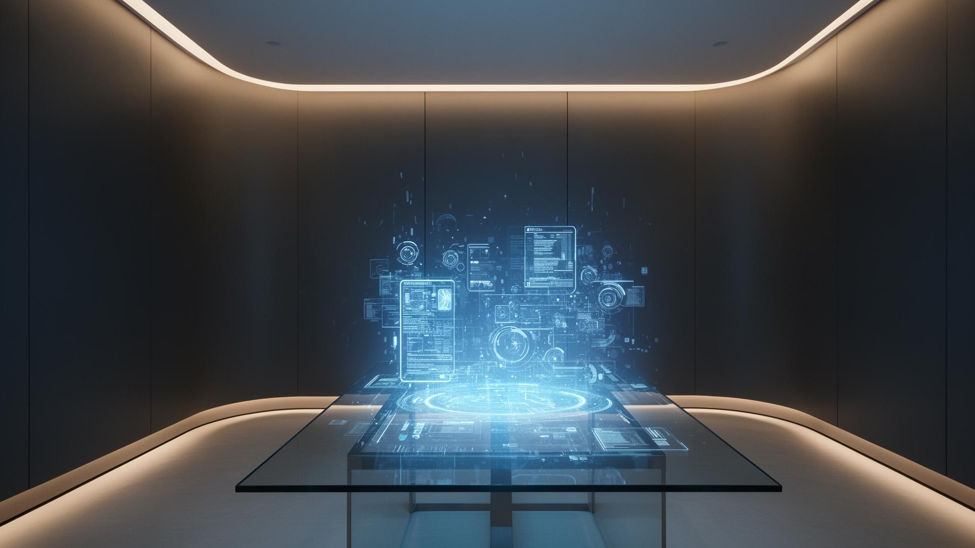 Innovation centre with luminous data visualization
